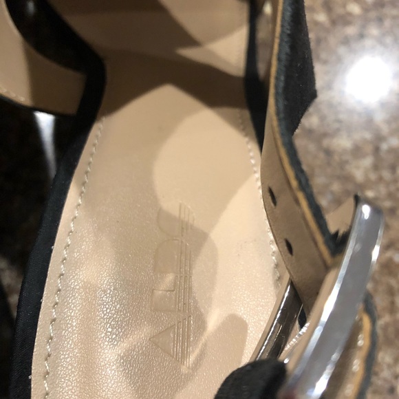 Aldo Cadriela Black Sandal size 7.5 - Picture 3 of 11